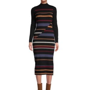 BCBG color block sweater dress